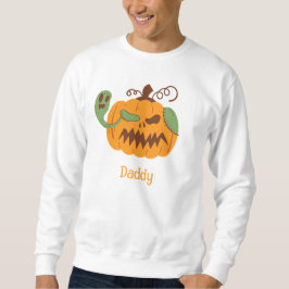 Jack-o'-Lantern & Knochen Frachter Halloween-Vater Sweatshirt