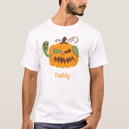 Jack-o'-Lantern & Knochen Frachter Halloween-Vater T-Shirt