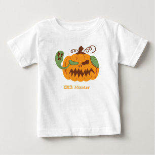 Jack-o'-Lantern & Knochen Spooky Halloween Baby T-shirt