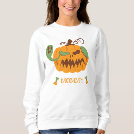 Jack-o'-Lantern & Knochen Spooky Halloween-Mama Sweatshirt