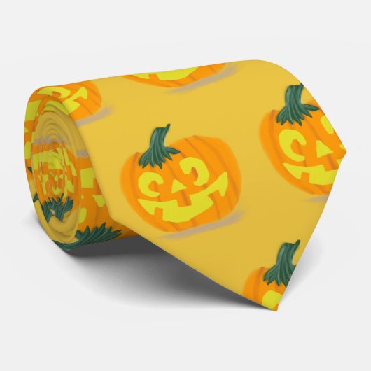 Jack-O’-Lantern-Krawatte Krawatte (Gerollt)