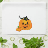 Jack-O-Lantern Küchentuch (Gefaltet)