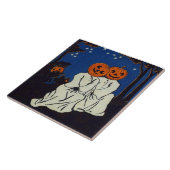 Jack O' Lantern Kürbis-Geist-Kostüm Fliese (Seite)