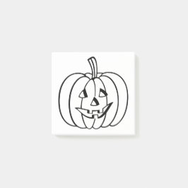 Jack-O-Lantern-Kürbis Post-it Klebezettel