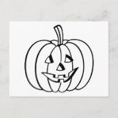 Jack-O-Lantern-Kürbis Postkarte (Vorderseite)