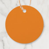 Jack o’ Lantern Kürbisgesicht lustiges niedliches  Geschenkanhänger (Rückseite)