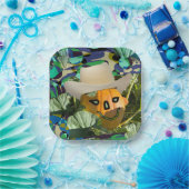 Jack-o-lantern Kürbiskuchen, Halloween-Gesicht Pappteller (Party)