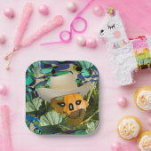 Jack-o-lantern Kürbiskuchen, Halloween-Gesicht Pappteller (Party)