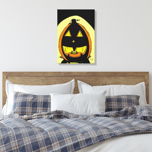Jack o' Lantern Leinwand (Insitu (Schlafzimmer))