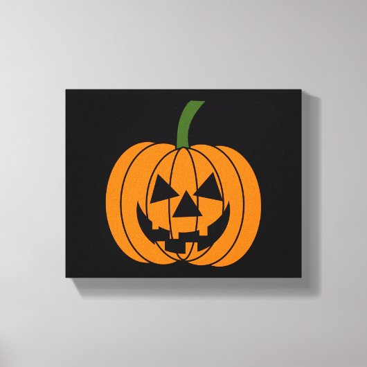 Jack O' Lantern Leinwanddruck (Vorderseite)