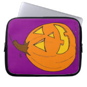 Jack o' Lantern Lila Laptop-Sieb Laptopschutzhülle (Vorderseite)