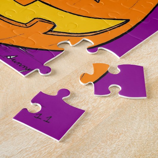 Jack o' Lantern Lila Puzzle (Seite)