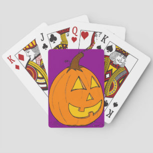 Jack o' Lantern Lila Spielkarten