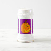 Jack o' Lantern Lila Stein Bierglas (Mittel)