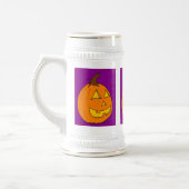 Jack o' Lantern Lila Stein Bierglas (Links)
