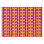 Jack o' Lantern Lila und Orangefarbene Tablette Tischdecke (Vorderseite (Horizontal))