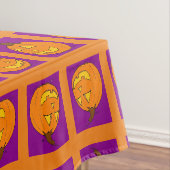 Jack o' Lantern Lila und Orangefarbene Tablette Tischdecke (Beispiel)
