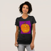 Jack o' Lantern Lila Womens Petite T - Shirt (Vorne ganz)