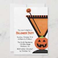 Jack-o'-lantern Martini Halloween Einladungen