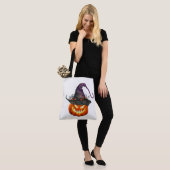 Jack-O-Lantern mit Hexenhut Tasche (Am Model)