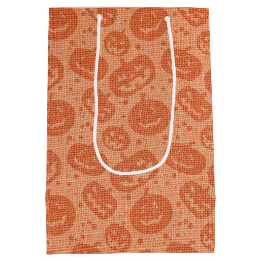 Jack-O-Lantern Mittlere Geschenktüte (Rückseite)