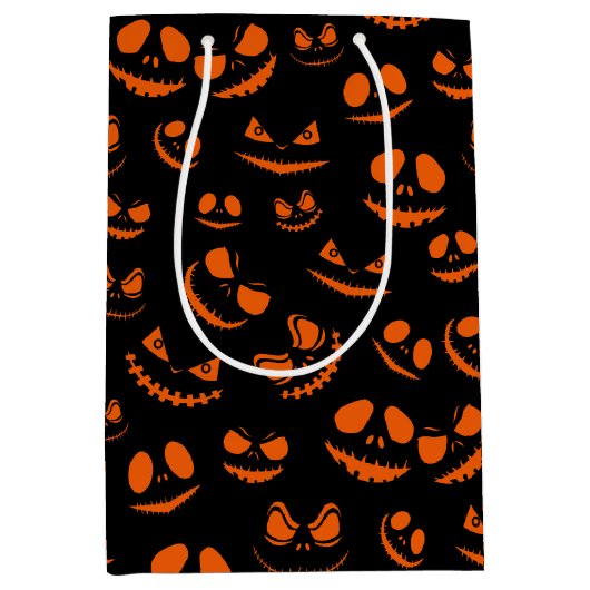 Jack-O-Lantern Mittlere Geschenktüte (Vorderseite)