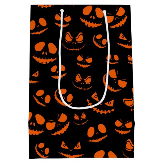 Jack-O-Lantern Mittlere Geschenktüte (Rückseite)