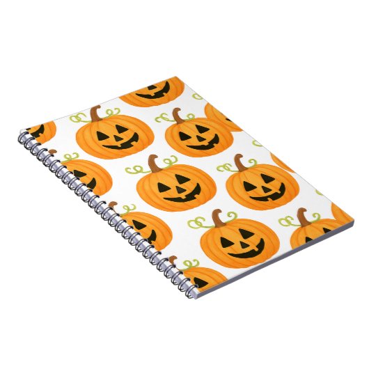 Jack-o-Lantern-Muster Notizblock (Rechte Seite)