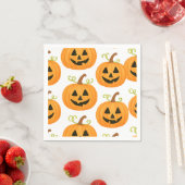 Jack-o-Lantern-Muster Serviette (Beispiel)