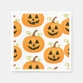 Jack-o-Lantern-Muster Serviette
