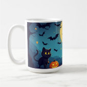 Jack O Lantern Nacht Mit Geist 🎃 Kaffeetasse (Links)
