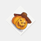 Jack-O-Lantern Napkins Serviette (Ecke)