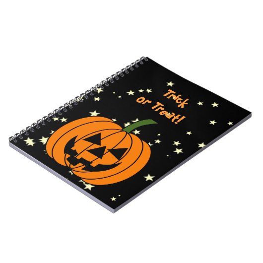 Jack O' Lantern Notizblock (Linke Seite)