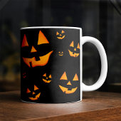Jack-O-Lantern oder Jack O’Lantern Augen und Läche Kaffeetasse