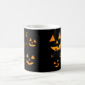 Jack-O-Lantern oder Jack O’Lantern Augen und Läche Kaffeetasse (Mittel)
