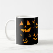 Jack-O-Lantern oder Jack O’Lantern Augen und Läche Kaffeetasse (Links)