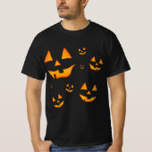 Jack-O-Lantern oder Jack O’Lantern Augen und Läche T-Shirt (Vorderseite)