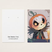 Jack-O-Lantern-Ohrring-Anzeigetafel (Vorne & Hinten)