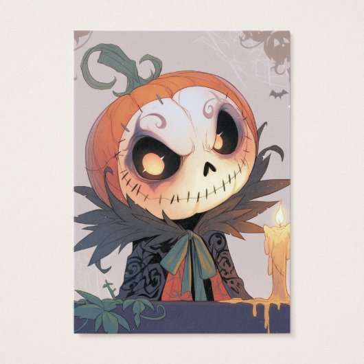 Jack-O-Lantern-Ohrring-Anzeigetafel (Rückseite)