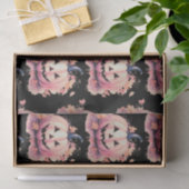 Jack-O' Lantern Orange Blätter Schwarzes Halloween Seidenpapier (Geschenk)