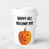 Jack-O-Lantern-Papierkupplungen Pappbecher (Rückseite)