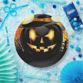 Jack-o-Lantern Pappteller (Party)
