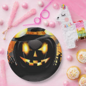 Jack-o-Lantern Pappteller (Party)