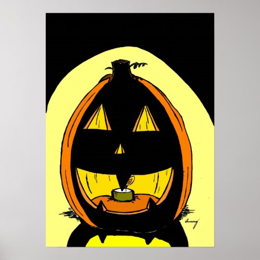 Jack O' Lantern Poster Print - OOAK Artwork (Vorne)
