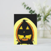 Jack o' Lantern Postkarte (Stehend Vorderseite)