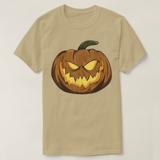 Jack o Lantern Pumpkin Boys, Girls, Men, Women Hal T-Shirt (Design vorne)