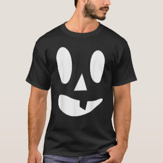 Jack O Lantern Pumpkin Face Funny Halloween Costum T-Shirt
