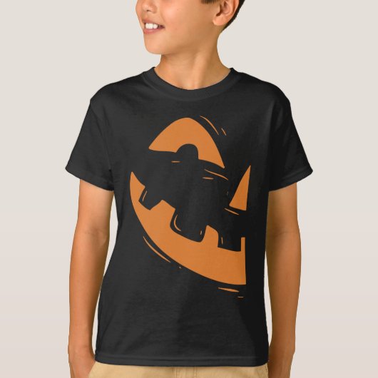 Jack-O-Lantern Pumpkin Gefechtsfeld Halloween Matc T-Shirt (Vorderseite)
