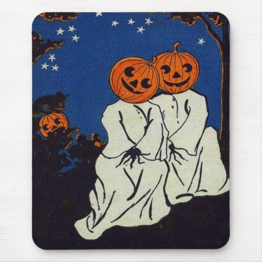Jack O' Lantern Pumpkin Ghost Costume Mousepad (Vorne)