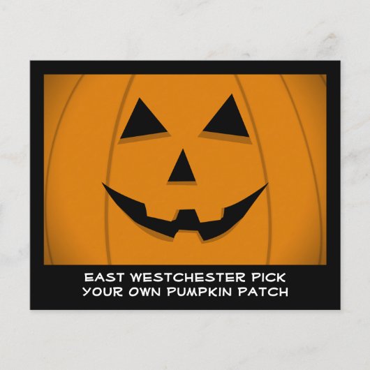 Jack-O-Lantern Pumpkin Graphic Customizable Flyer (Vorne)